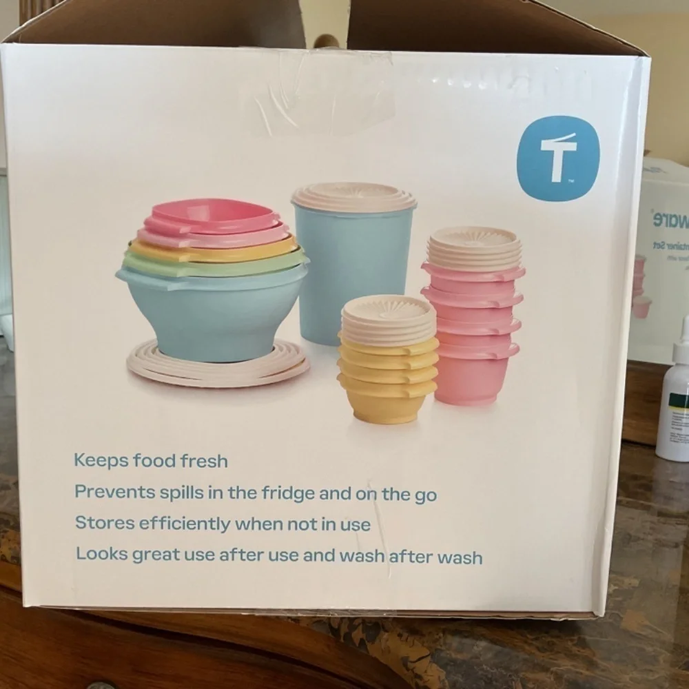 New with box Tupperware Heritage Collection 32 Piece Food Storage Container Set
